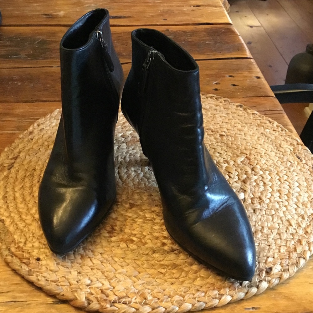 Prada Leather Ankle Boots - Classic Side-Zip